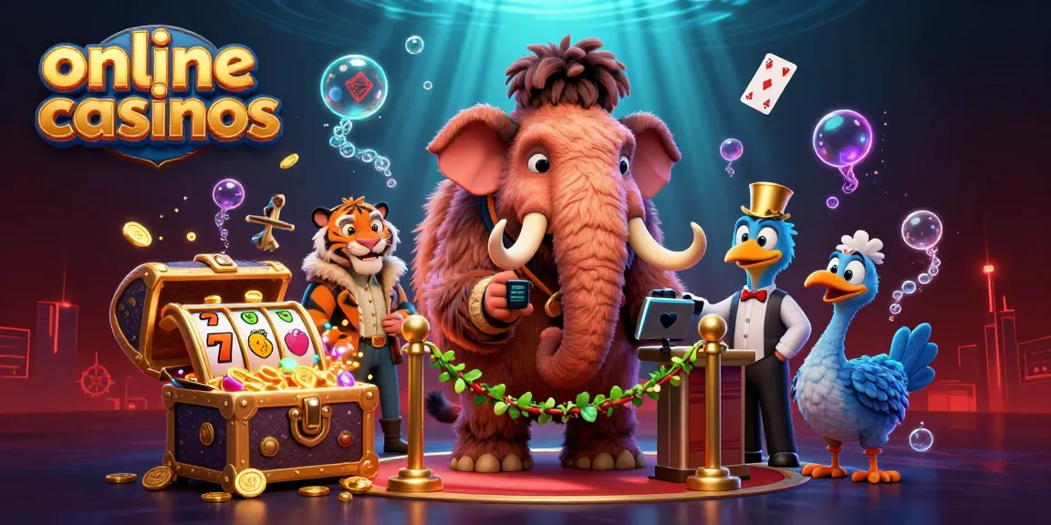 Experience thrilling online casinos with vibrant characters and rich game elements in an underwater scene.